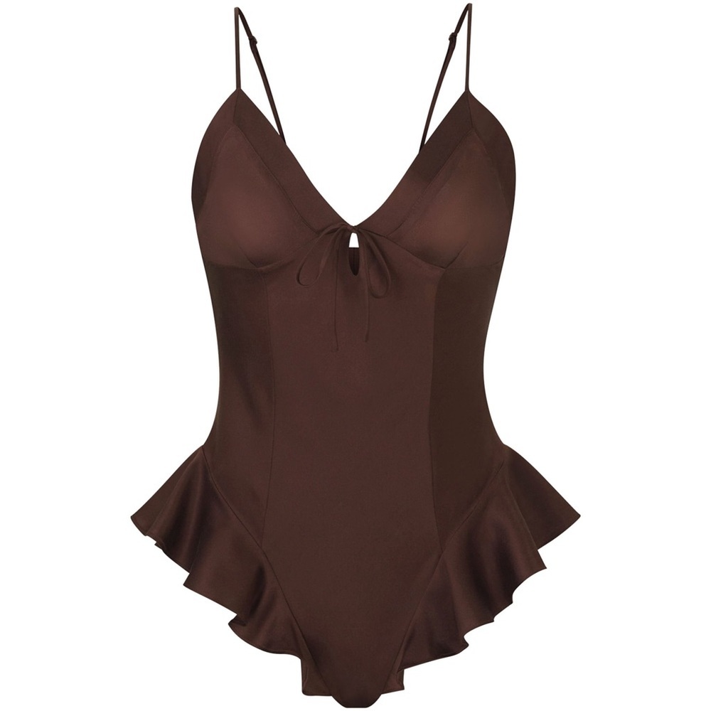 SKIMS Silk Teddy/‎ Lingerie | Color: Cocoa | NEW/NWT🤎🧸🤎🐻🤎